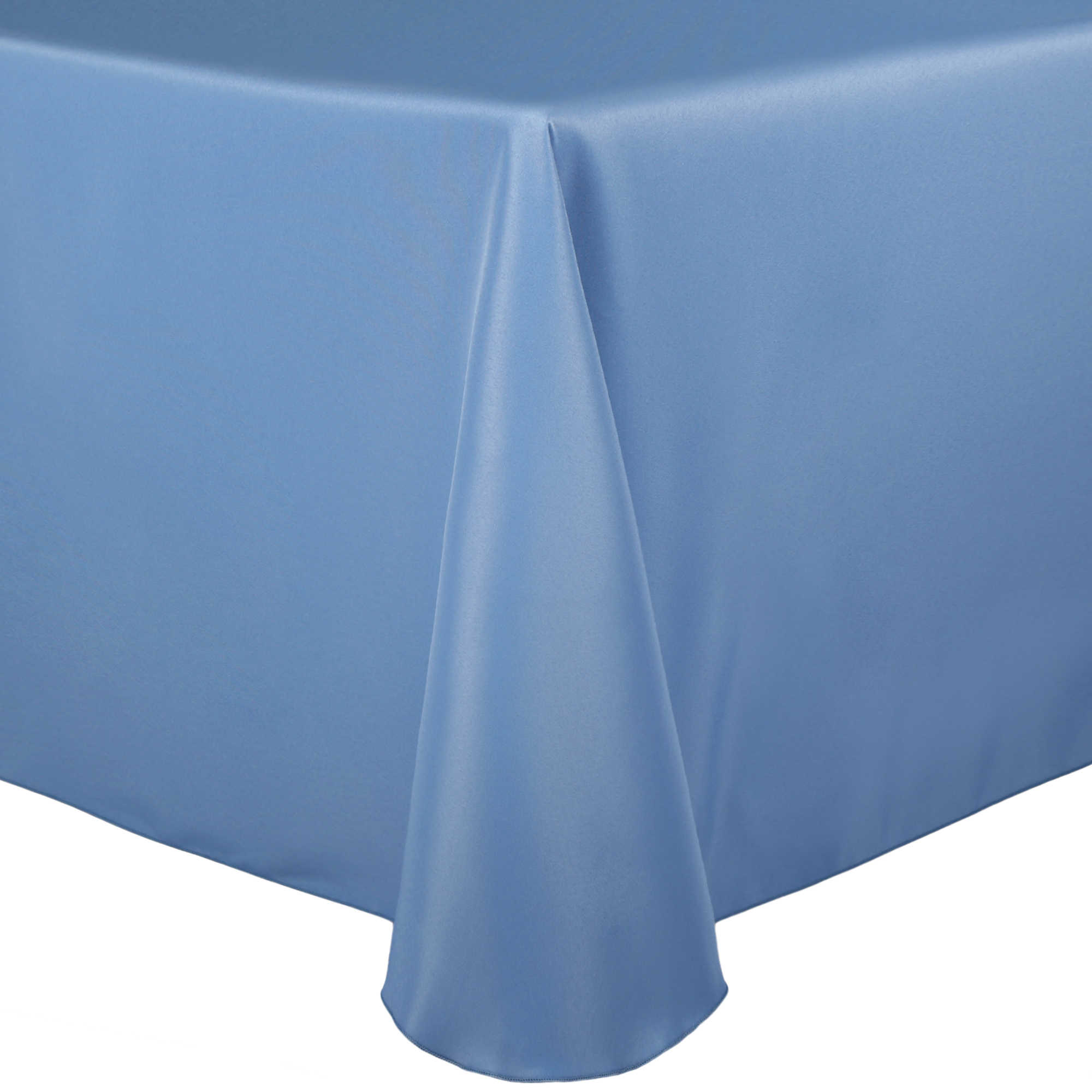 Ultimate Textile Polyester Linen 108-Square Tablecloth - 10 Pack - Light Baby Blue